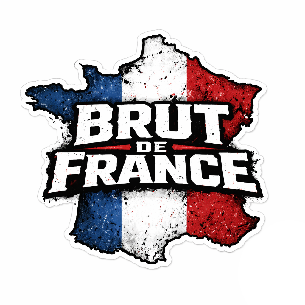 Sticker “Brut de France” – Carte Tricolore