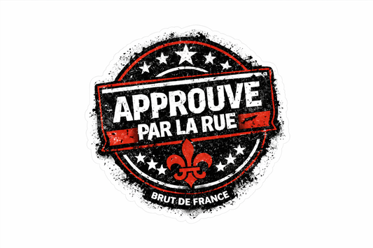 sticker Holographique “Approuvé par la Rue” – Brut de France